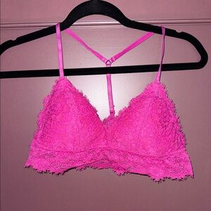 Retro Aerie fuschia Lace racerback Bralette